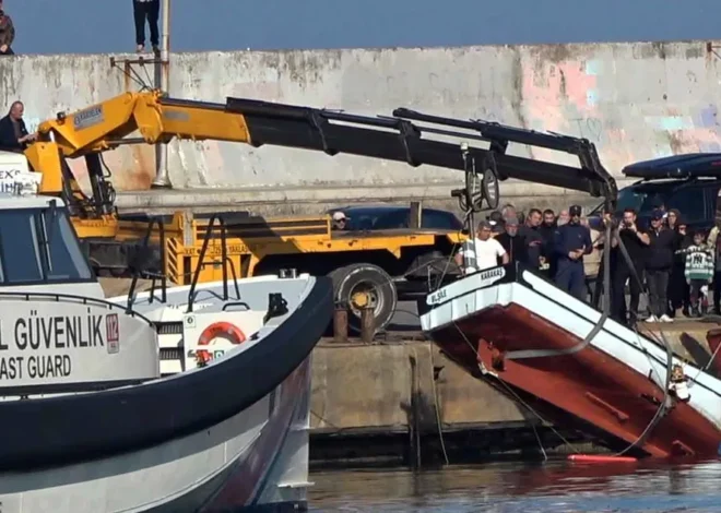 İstanbul Şile’deki deniz kazasında batan tekne çıkarıldı… Balıkçıdan halen haber yok!